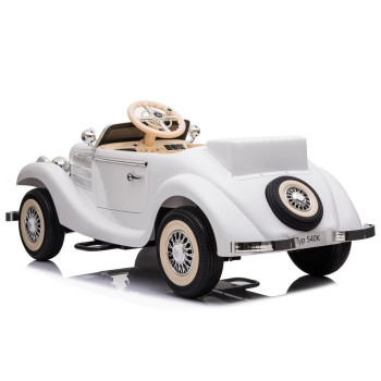 Auto Na Akumulator Mercedes Benz 540K Klasyk Premium Światła LED MP3 Biały