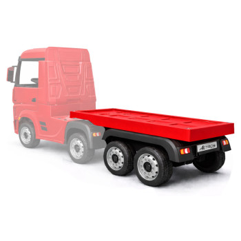 Naczepa do pojazdu na akumulator HL358 Mercedes Scania Actros czerwona