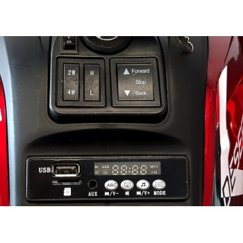 Quad na Akumulator XMX607 Światła LED MP3 Czerwony Lakier