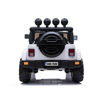 Auto Na Akumulator Jeep BRD-7588 Światła LED MP3 Pilot Biały 4x4