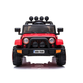 Auto Na Akumulator Jeep BRD-7588 Światła LED MP3 Pilot Czerwony 4x4