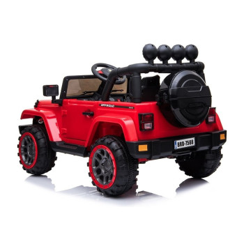 Auto Na Akumulator Jeep BRD-7588 Światła LED MP3 Pilot Czerwony 4x4