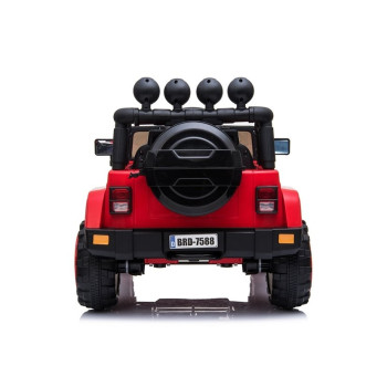 Auto Na Akumulator Jeep BRD-7588 Światła LED MP3 Pilot Czerwony 4x4
