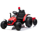 Traktor na akumulator z Przyczepą HZB-200 Światła LED MP3 Czerwony