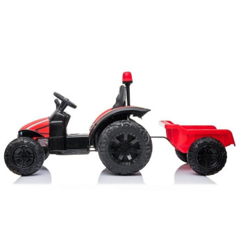 Traktor na akumulator z Przyczepą HZB-200 Światła LED MP3 Czerwony