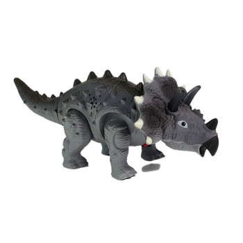 Dinozaur na Baterie Triceratops Szary