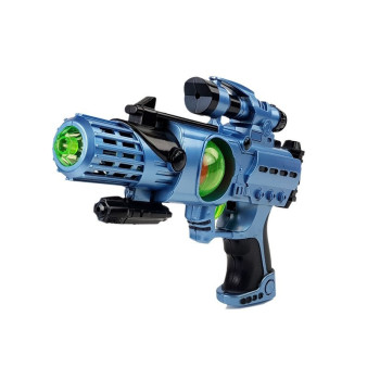 Zestaw Pistolet Laserowy Maska Wojownika Kosmosu Światła Dźwięki