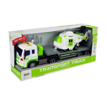 Auto Transporter na Baterie 1:16 z Helikopterem