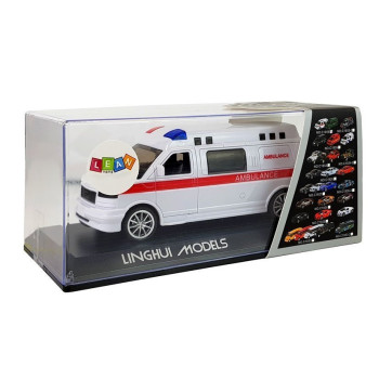 Ambulans Karetka Pogotowia z Napędem Dźwięk Syrena Światła