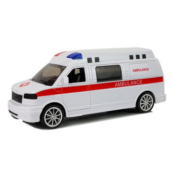 Ambulans Karetka Pogotowia z Napędem Dźwięk Syrena Światła