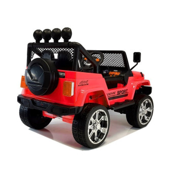 Auto na Akumulator S2388 Pilot Światła LED Radio Jeep Czerwony 4x45W