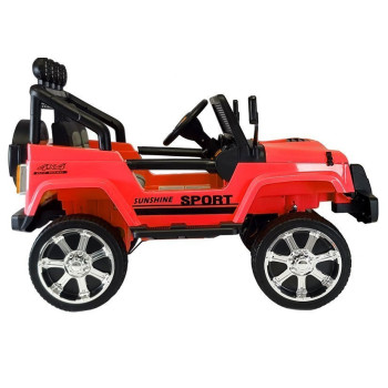 Auto na Akumulator S2388 Pilot Światła LED Radio Jeep Czerwony 4x45W