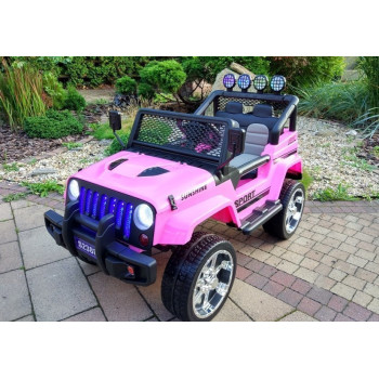 Auto na Akumulator S2388 Jeep Różowy 4x45W