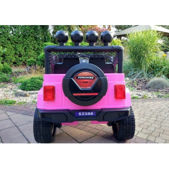 Auto na Akumulator S2388 Jeep Różowy 4x45W