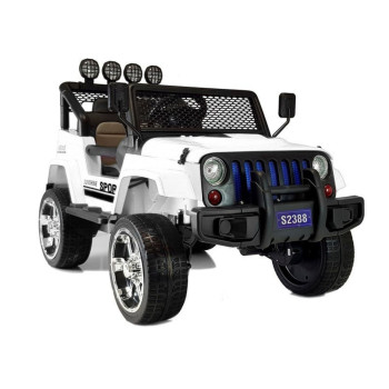 Auto na Akumulator S2388 Pilot Światła LED Radio Jeep Biały 4x45W