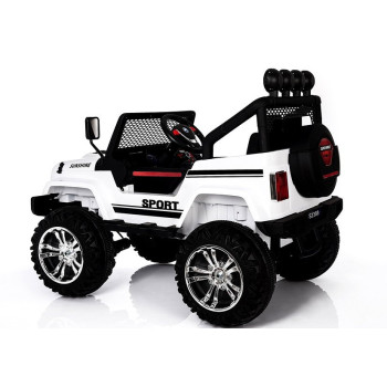 Auto na Akumulator S2388 Pilot Światła LED Radio Jeep Biały 4x45W