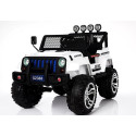 Auto na Akumulator S2388 Pilot Światła LED Radio Jeep Biały 4x45W