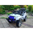 Auto na Akumulator S2388 Pilot Światła LED Radio Jeep Biały 4x45W