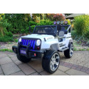 Auto na Akumulator S2388 Pilot Światła LED Radio Jeep Biały 4x45W