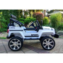 Auto na Akumulator S2388 Pilot Światła LED Radio Jeep Biały 4x45W