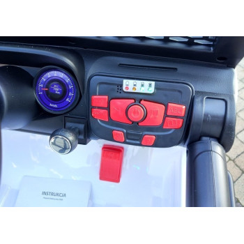 Auto na Akumulator S2388 Pilot Światła LED Radio Jeep Biały 4x45W