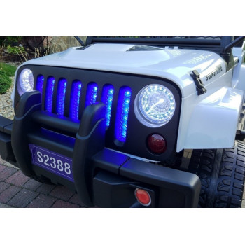 Auto na Akumulator S2388 Pilot Światła LED Radio Jeep Biały 4x45W