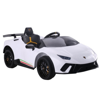 Auto na akumulator Lamborghini Huracan Pilot Światła LED MP3 Białe