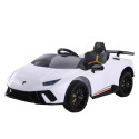 Auto na akumulator Lamborghini Huracan Pilot Światła LED MP3 Białe