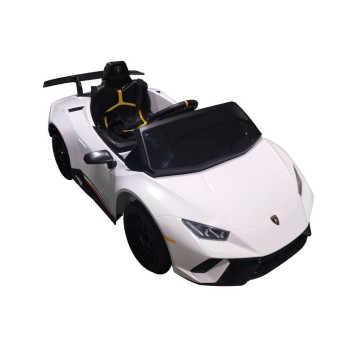 Auto na akumulator Lamborghini Huracan Pilot Światła LED MP3 Białe