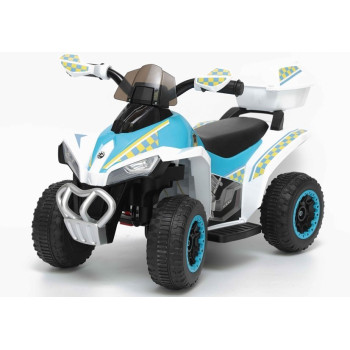Quad na Akumulator GTS1188-A Światła LED Muzyka Schowek Biały Policyjny
