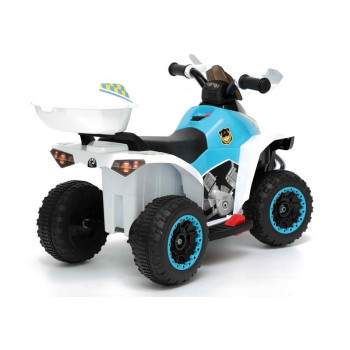 Quad na Akumulator GTS1188-A Światła LED Muzyka Schowek Biały Policyjny