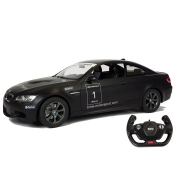 Auto BMW M3 Samochód Sportowy Zdalnie Sterowany RC Rastar Czarny 1:14