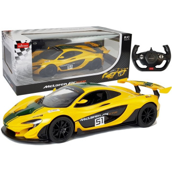 Auto McLaren P1 GTR Samochód Zdalnie Sterowany RC Rastar Żółty 1:14