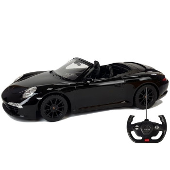 Auto Porsche 911 Carrera S Samochód Zdalnie Sterowane RC Rastar Czarny 1:12