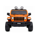 Auto na Akumulator Jeep Rubicon Światła LED MP3 Pilot 4x4 Pomarańczowy