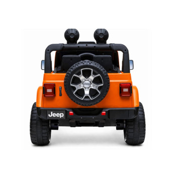 Auto na Akumulator Jeep Rubicon Światła LED MP3 Pilot 4x4 Pomarańczowy