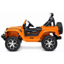 Auto na Akumulator Jeep Rubicon Światła LED MP3 Pilot 4x4 Pomarańczowy