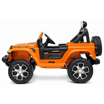 Auto na Akumulator Jeep Rubicon Światła LED MP3 Pilot 4x4 Pomarańczowy