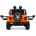 Auto na Akumulator Jeep Rubicon Światła LED MP3 Pilot 4x4 Pomarańczowy
