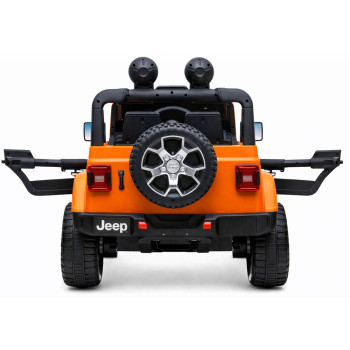 Auto na Akumulator Jeep Rubicon Światła LED MP3 Pilot 4x4 Pomarańczowy