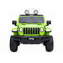Auto na Akumulator Jeep Rubicon Światła LED MP3 Pilot 4x4 Zielony