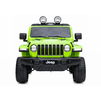 Auto na Akumulator Jeep Rubicon Światła LED MP3 Pilot 4x4 Zielony