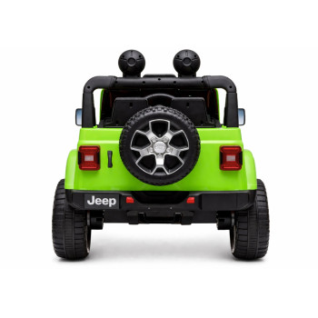 Auto na Akumulator Jeep Rubicon Światła LED MP3 Pilot 4x4 Zielony