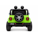 Auto na Akumulator Jeep Rubicon Światła LED MP3 Pilot 4x4 Zielony