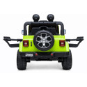 Auto na Akumulator Jeep Rubicon Światła LED MP3 Pilot 4x4 Zielony