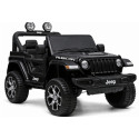 Auto na Akumulator Jeep Rubicon Światła LED MP3 Pilot 4x4 Czarny