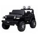 Auto na Akumulator Jeep Rubicon Światła LED MP3 Pilot 4x4 Czarny