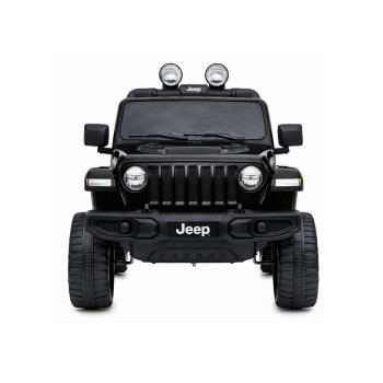 Auto na Akumulator Jeep Rubicon Światła LED MP3 Pilot 4x4 Czarny