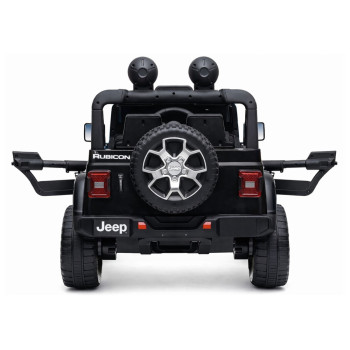 Auto na Akumulator Jeep Rubicon Światła LED MP3 Pilot 4x4 Czarny