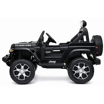 Auto na Akumulator Jeep Rubicon Światła LED MP3 Pilot 4x4 Czarny